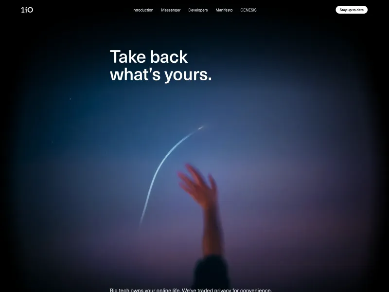 Screenshot of 1io.com