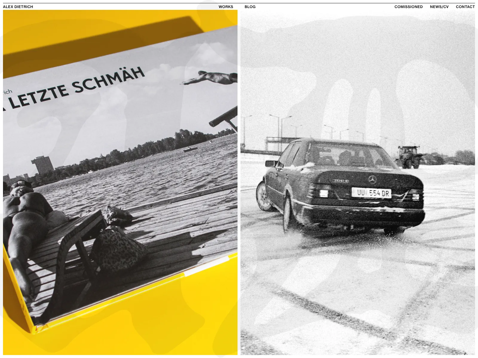 Frontend screenshot of alexdietrich.at