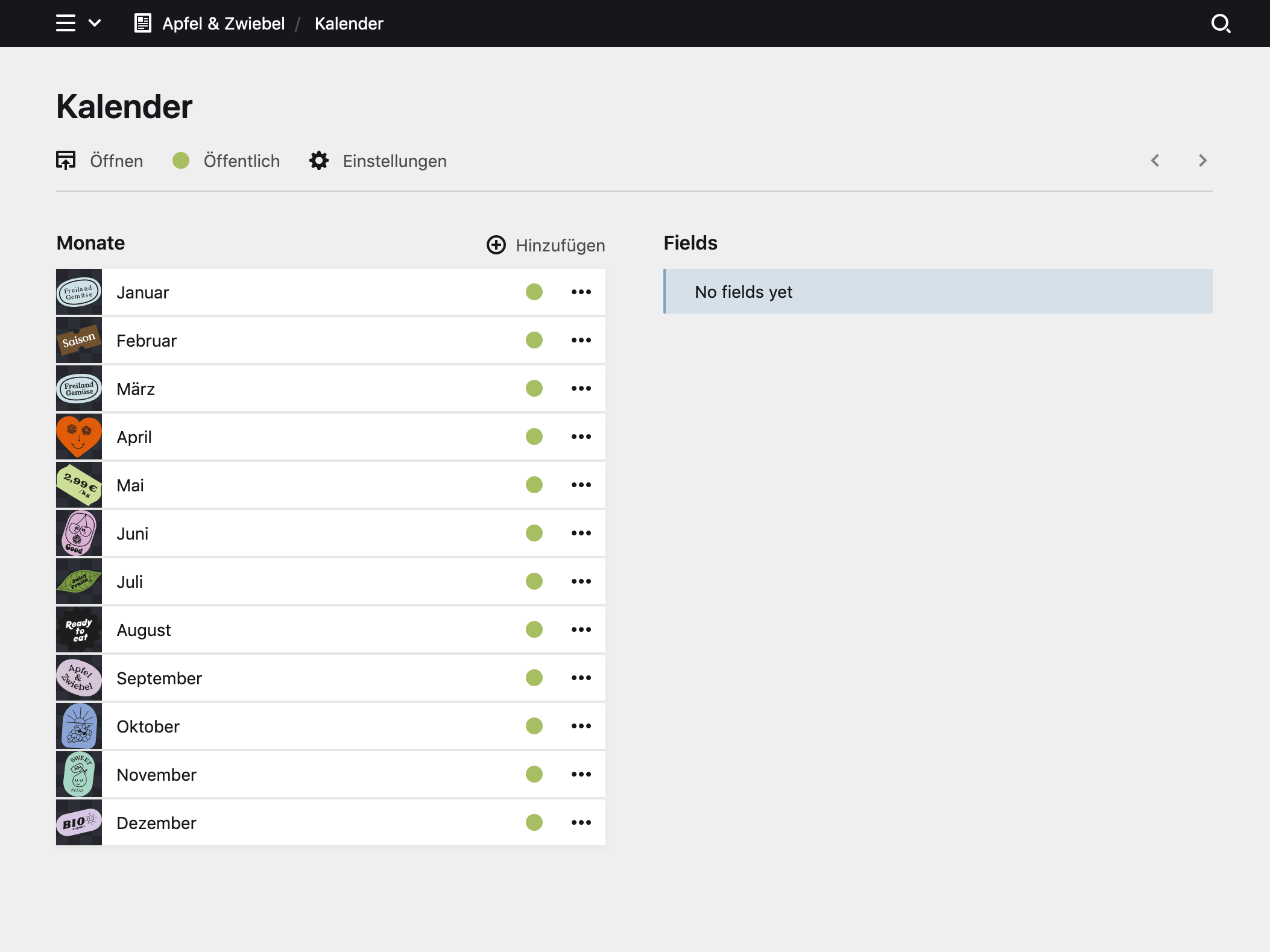 Backend screenshot of apfel-zwiebel.de
