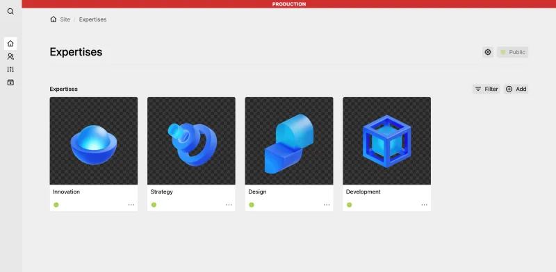 Backend screenshot of artcoresociety.com