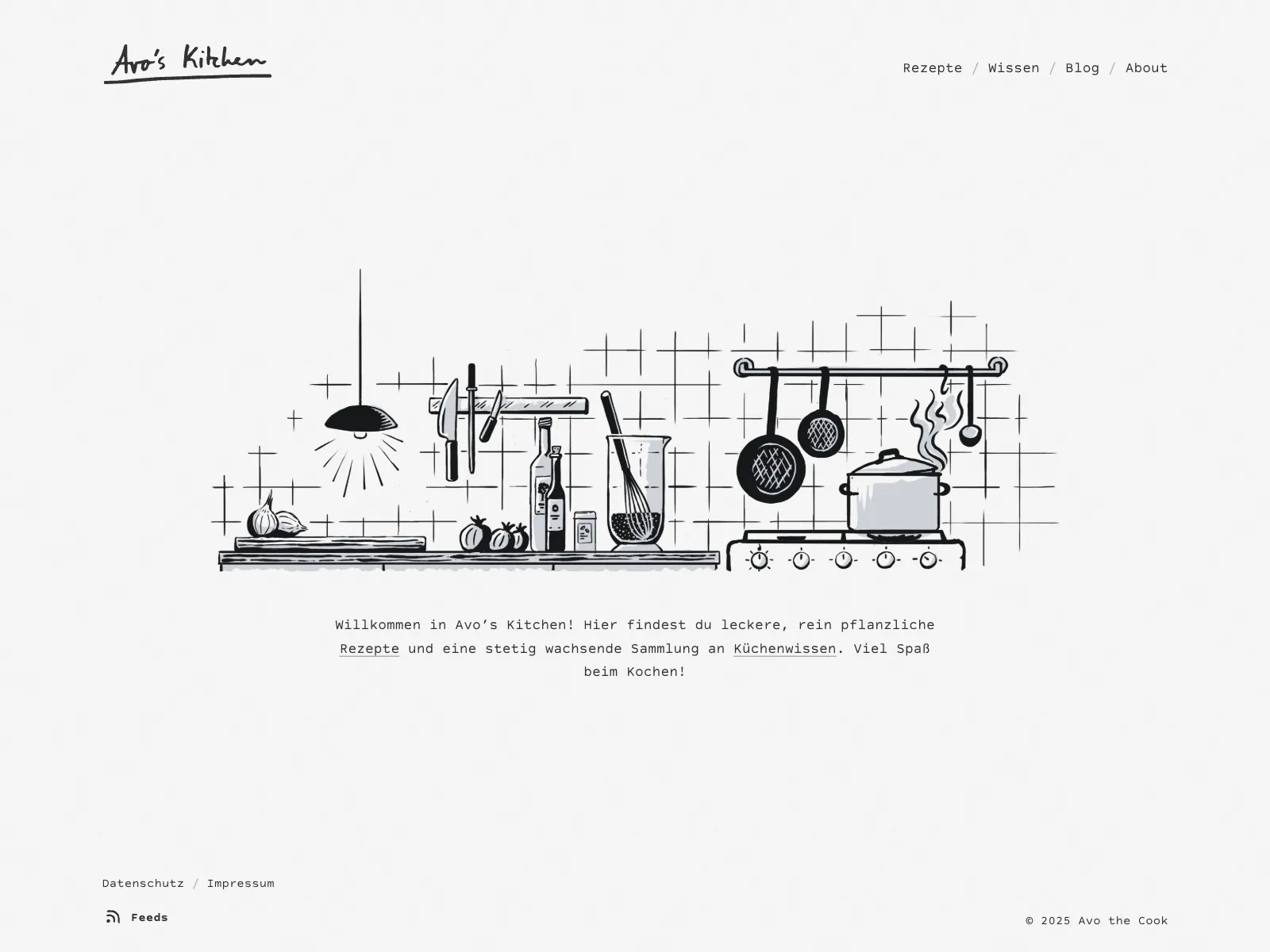 Frontend screenshot of avos.kitchen
