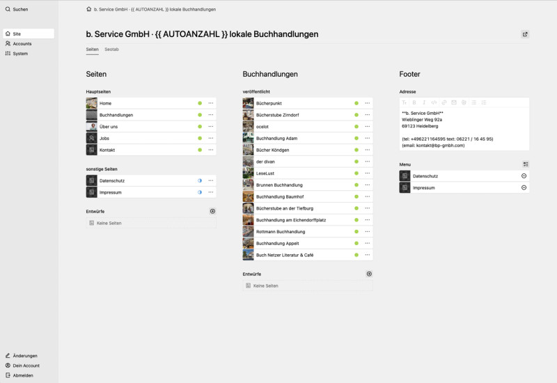 b. Service GmbH – Backend