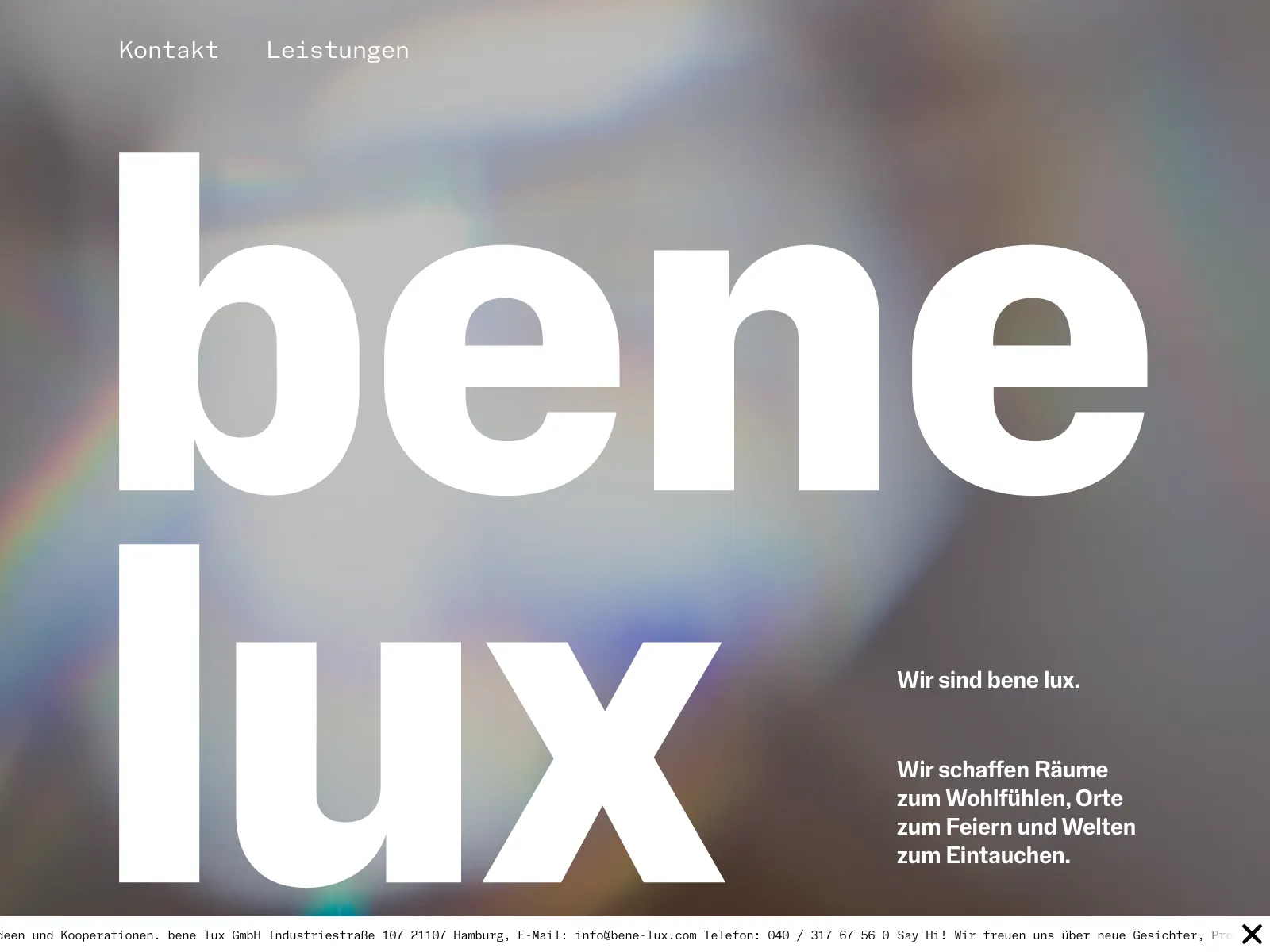 Frontend screenshot of bene-lux.com