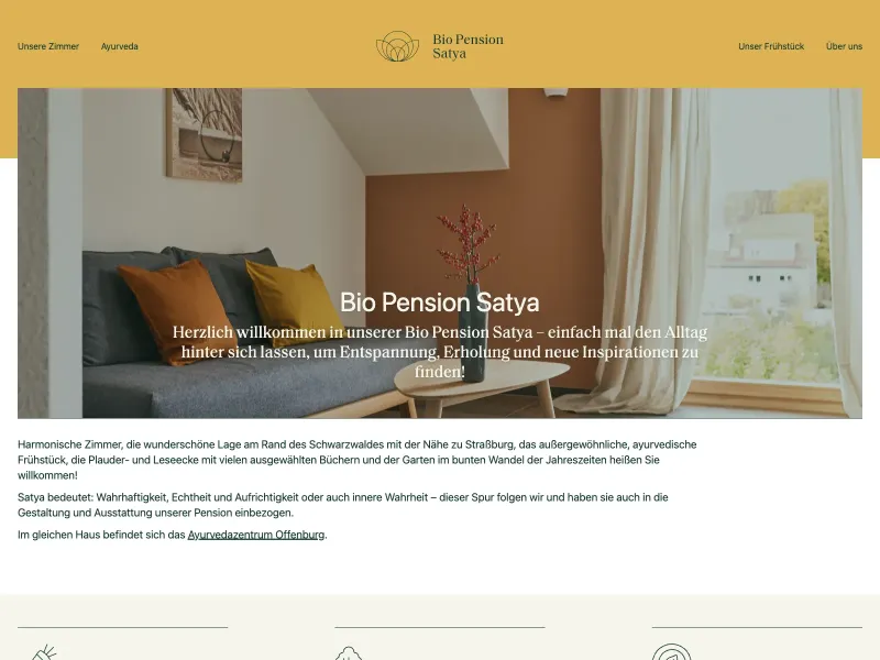 Screenshot of biopension-satya.de