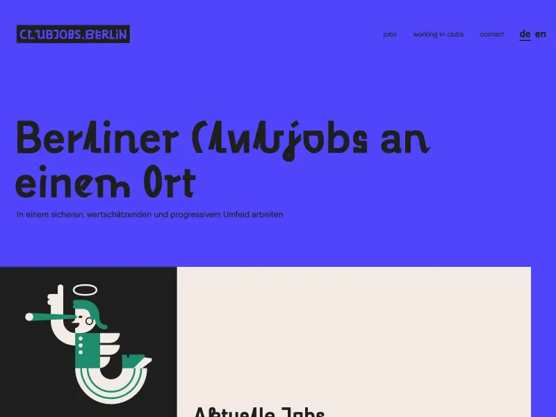 Screenshot of clubjobs.berlin