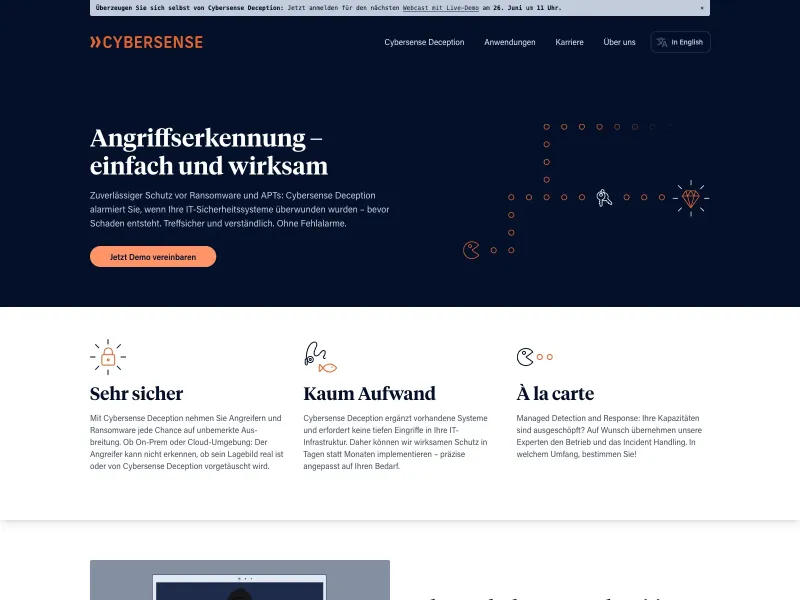 Screenshot of cybersense.de