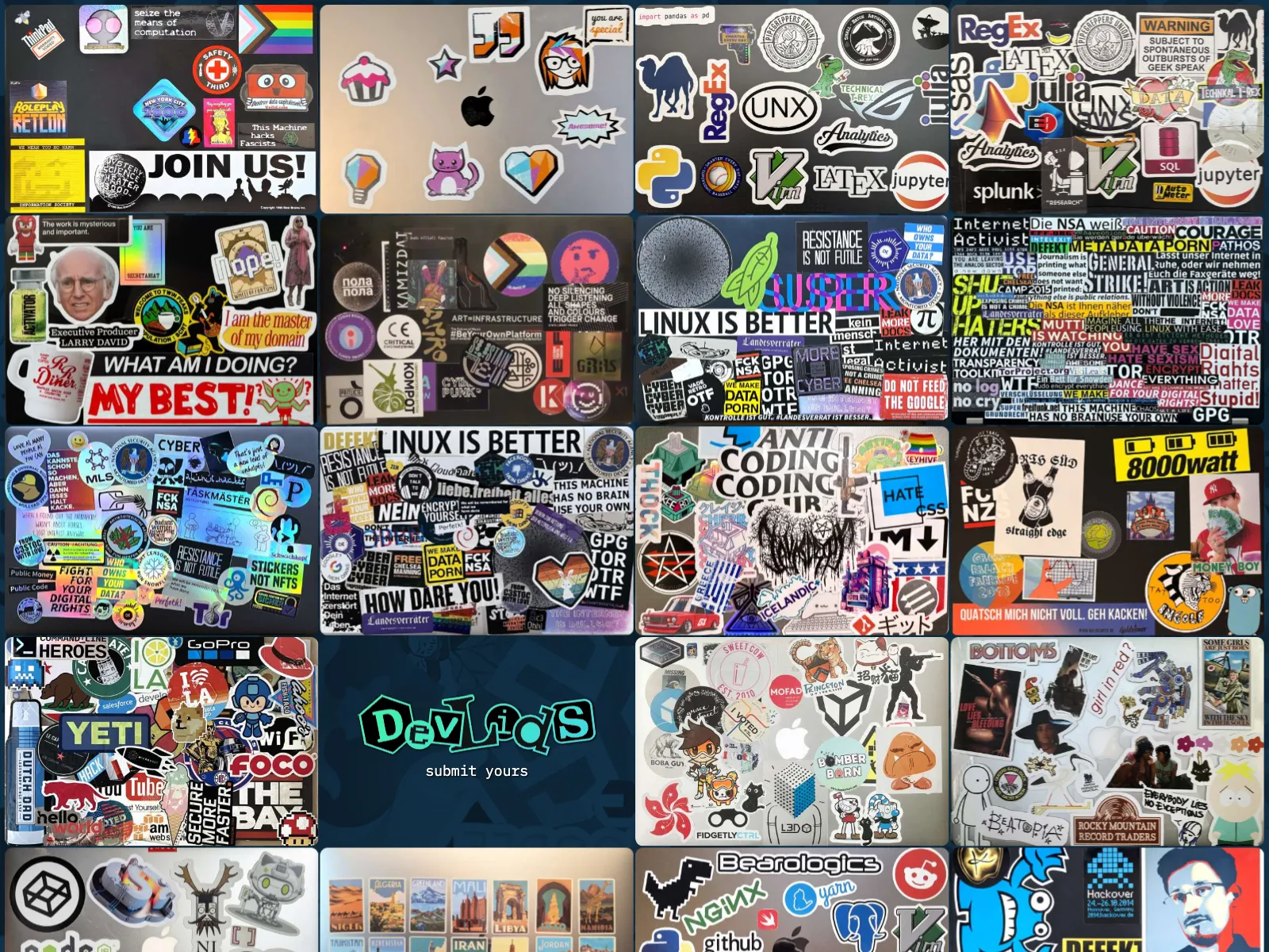 Frontend screenshot of devlids.com