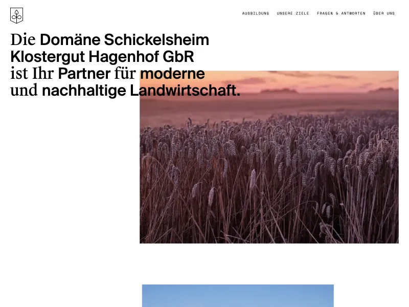 Screenshot of schickelsheimhagenhof.de