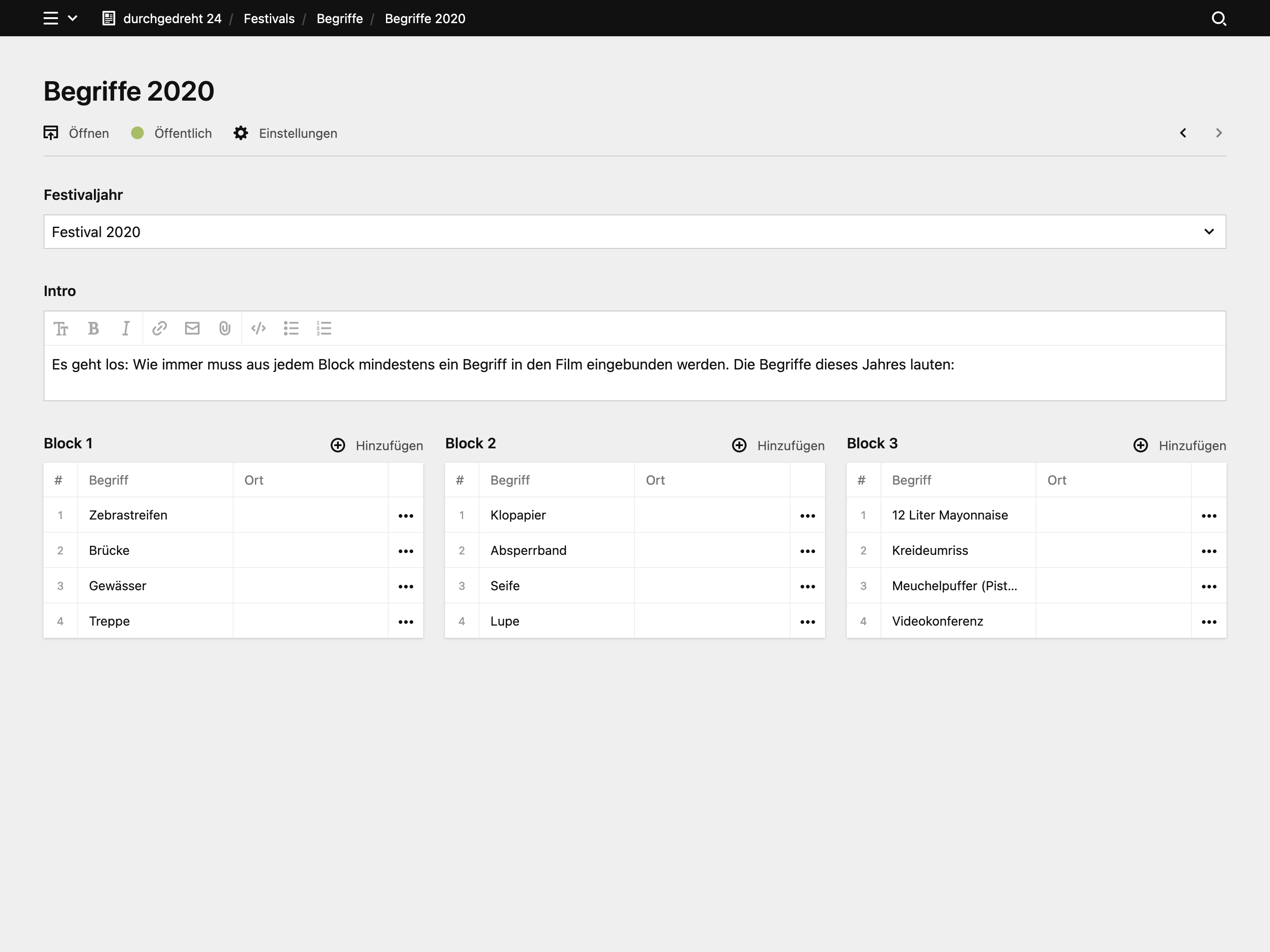 Backend screenshot of durchgedreht24.de