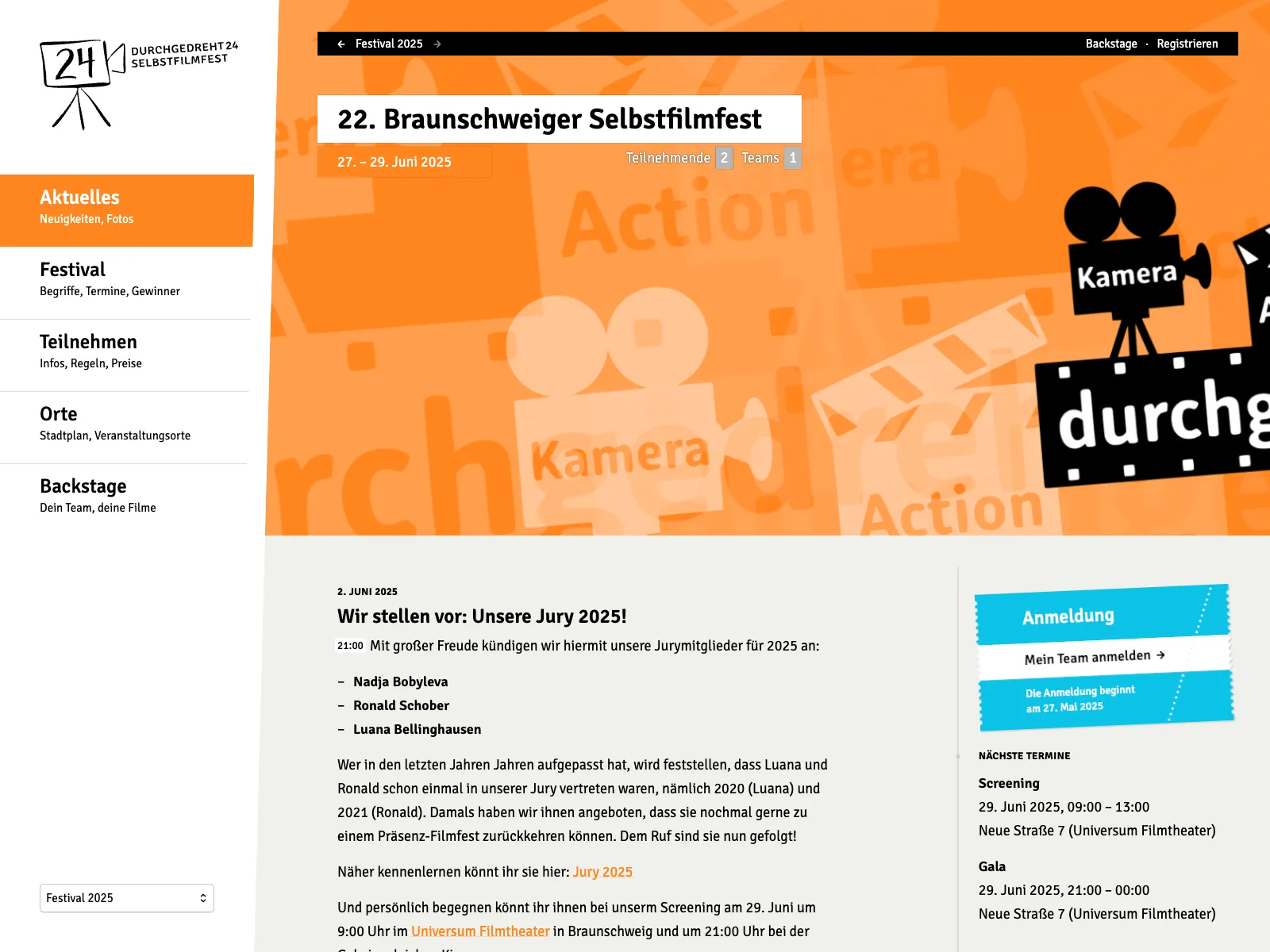 Frontend screenshot of durchgedreht24.de