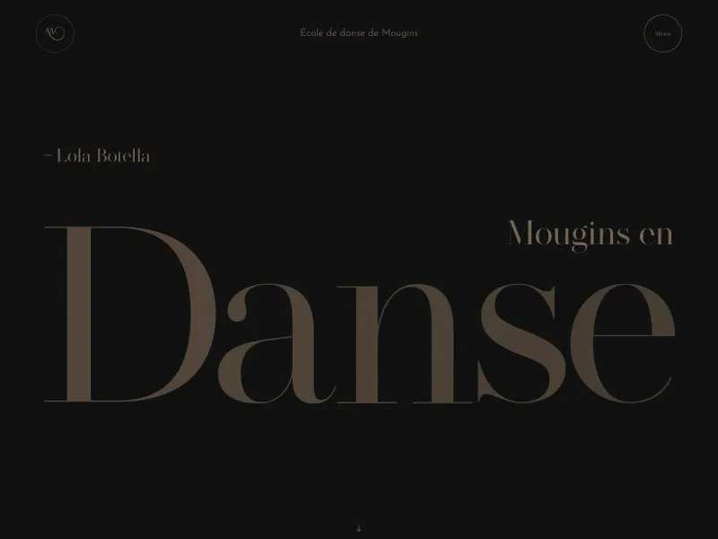 Screenshot of mouginsendanse.fr