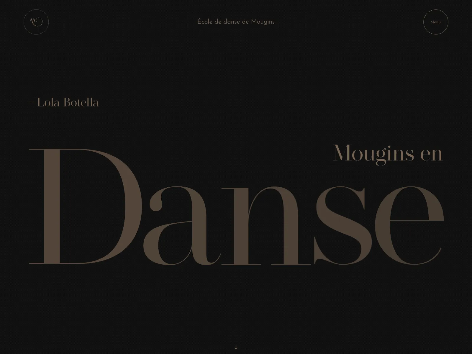 Frontend screenshot of mouginsendanse.fr