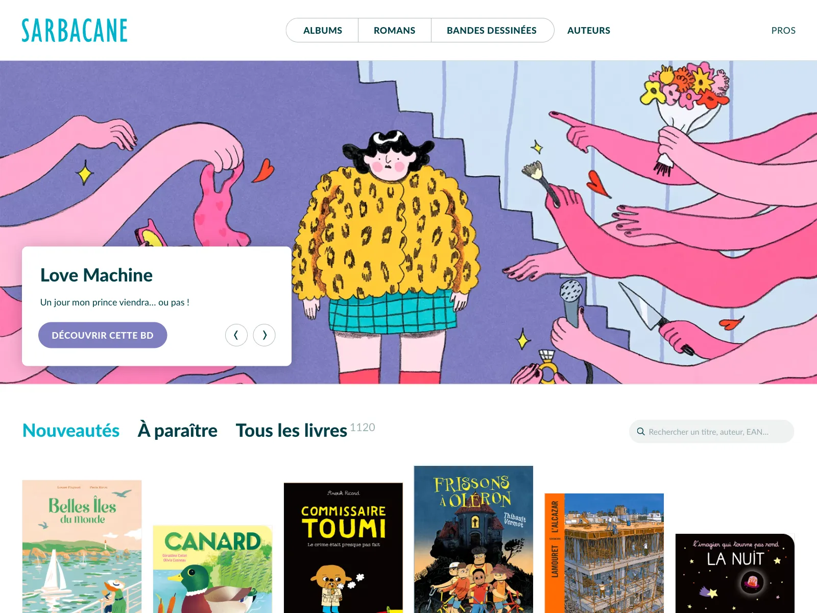 Frontend screenshot of editions-sarbacane.com