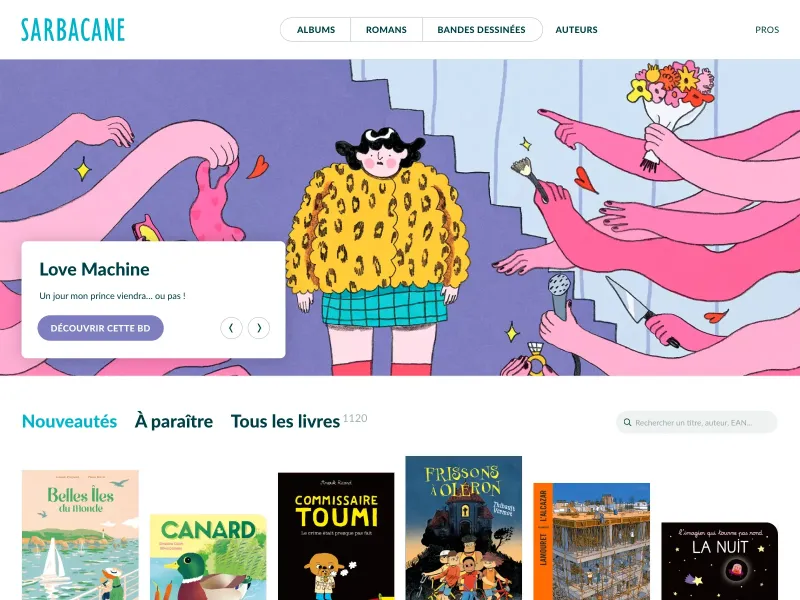 Screenshot of editions-sarbacane.com