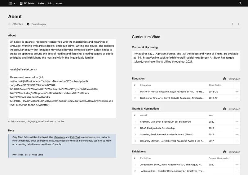 Panel screenshot of elfiseidel.com