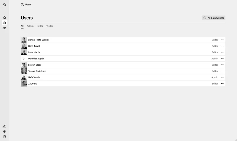 Backend screenshot of gali-izard.arch.ethz.ch