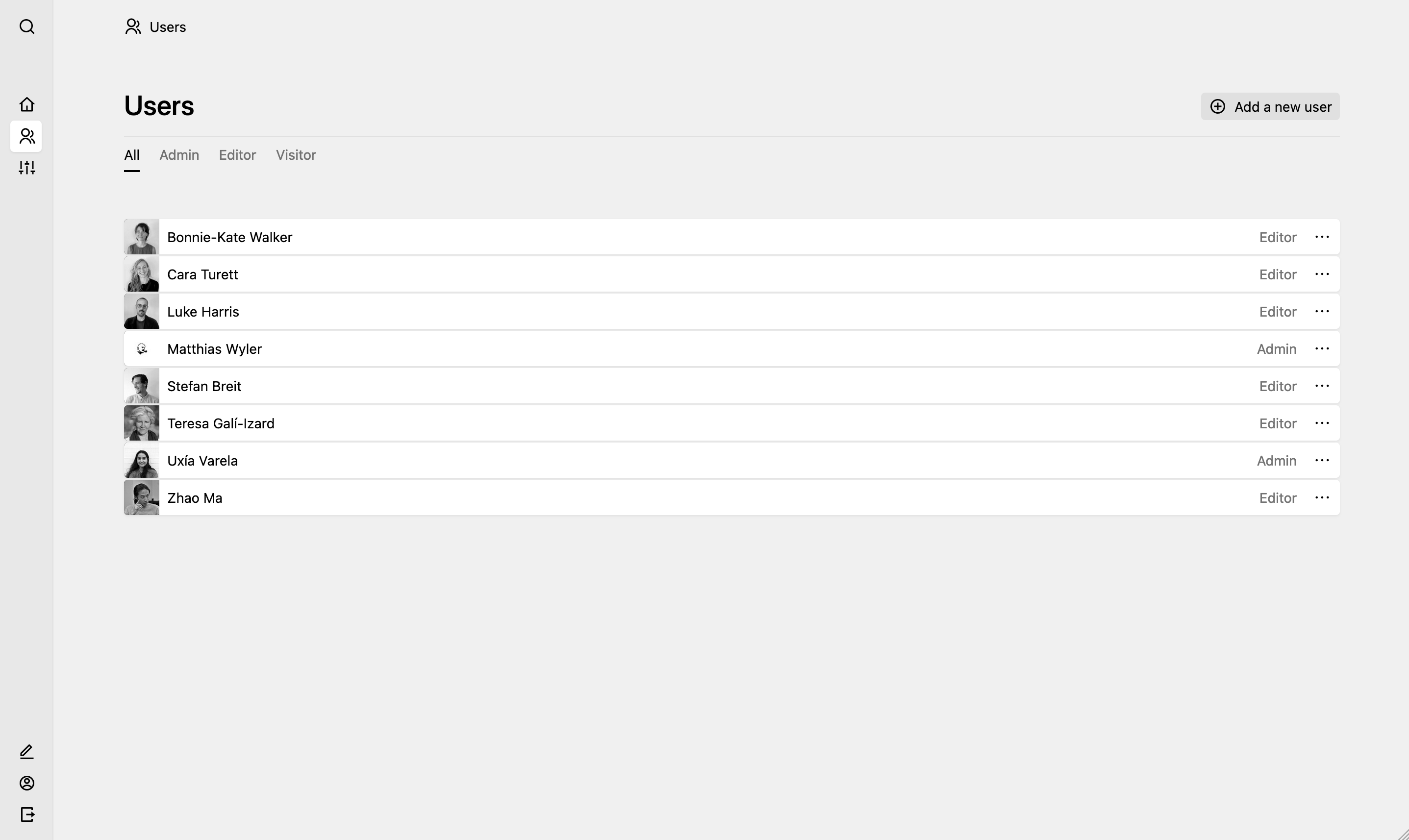 Backend screenshot of gali-izard.arch.ethz.ch
