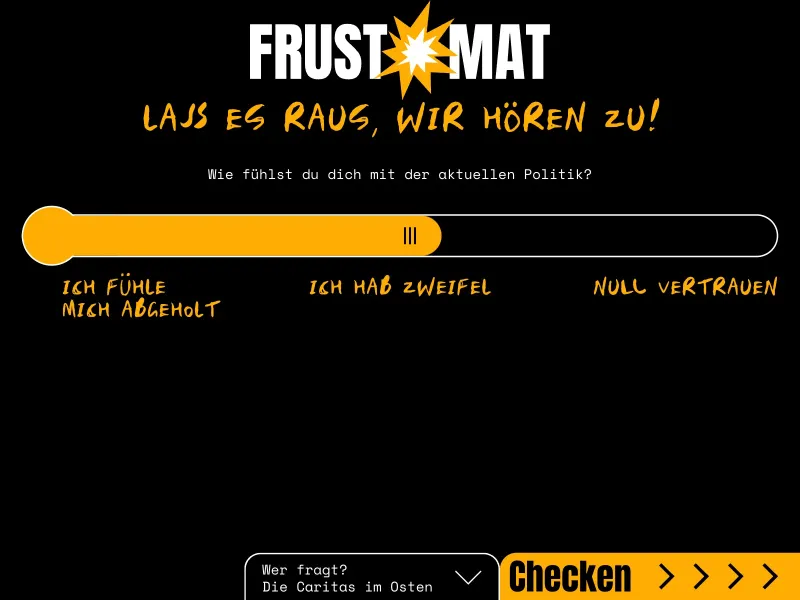 Screenshot of frust-o-mat.de