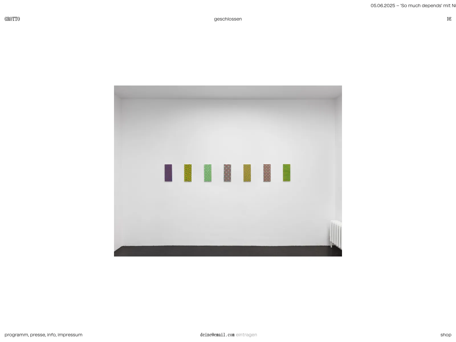 Frontend screenshot of grotto.berlin