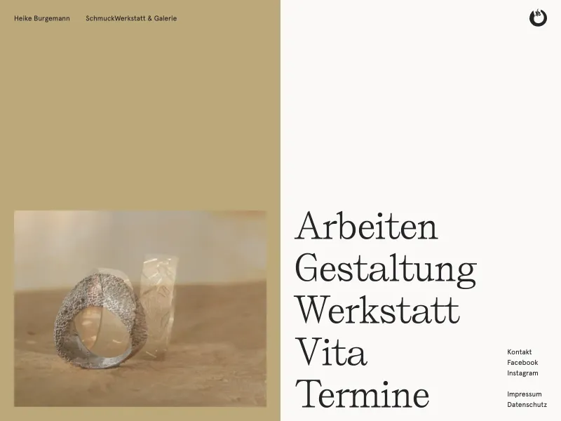 Screenshot of heike-burgemann.de