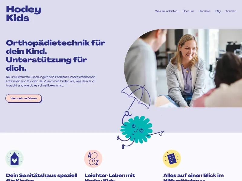 Screenshot of hodey-kids.de