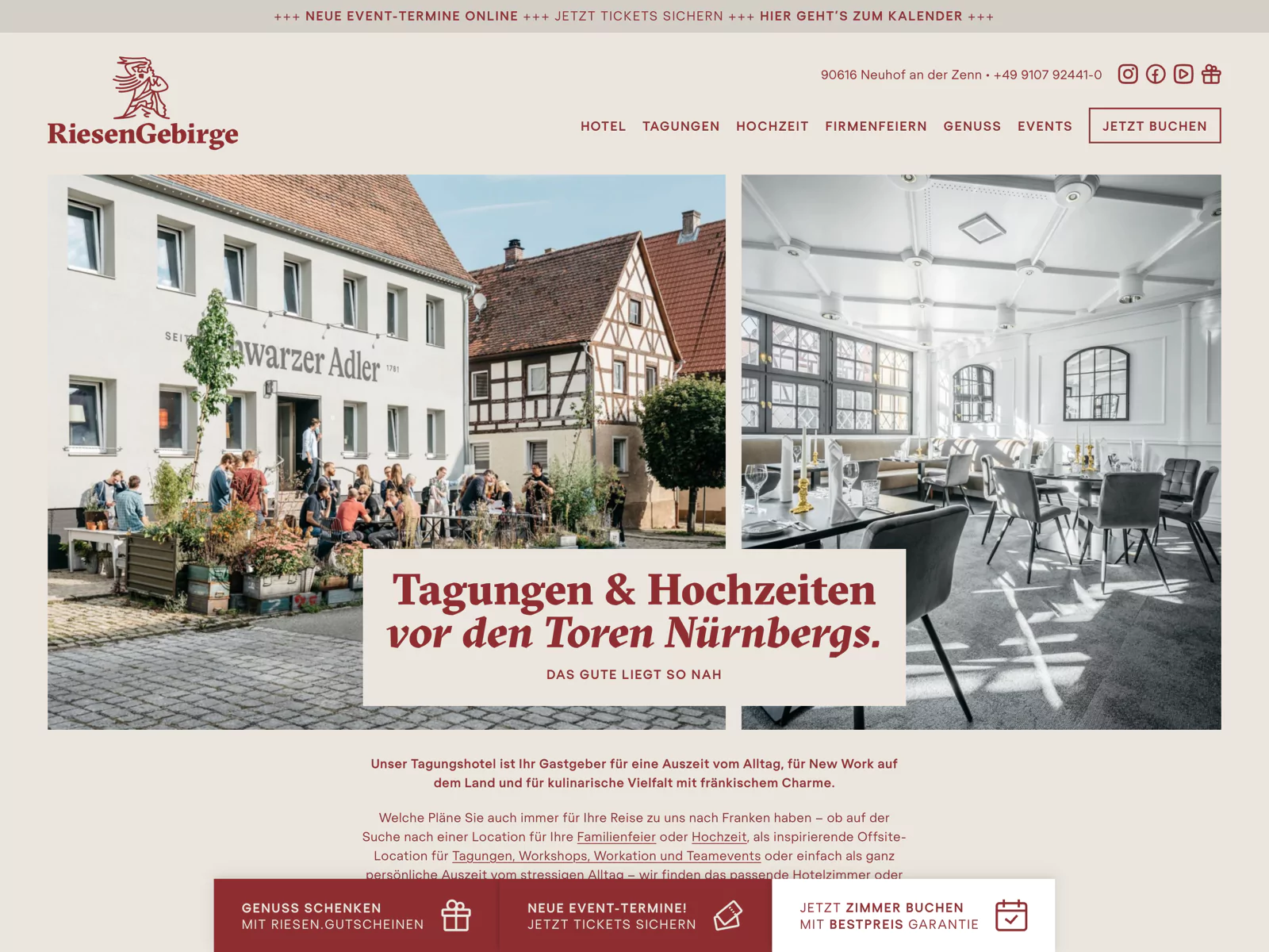 Frontend screenshot of hotel-riesengebirge.de