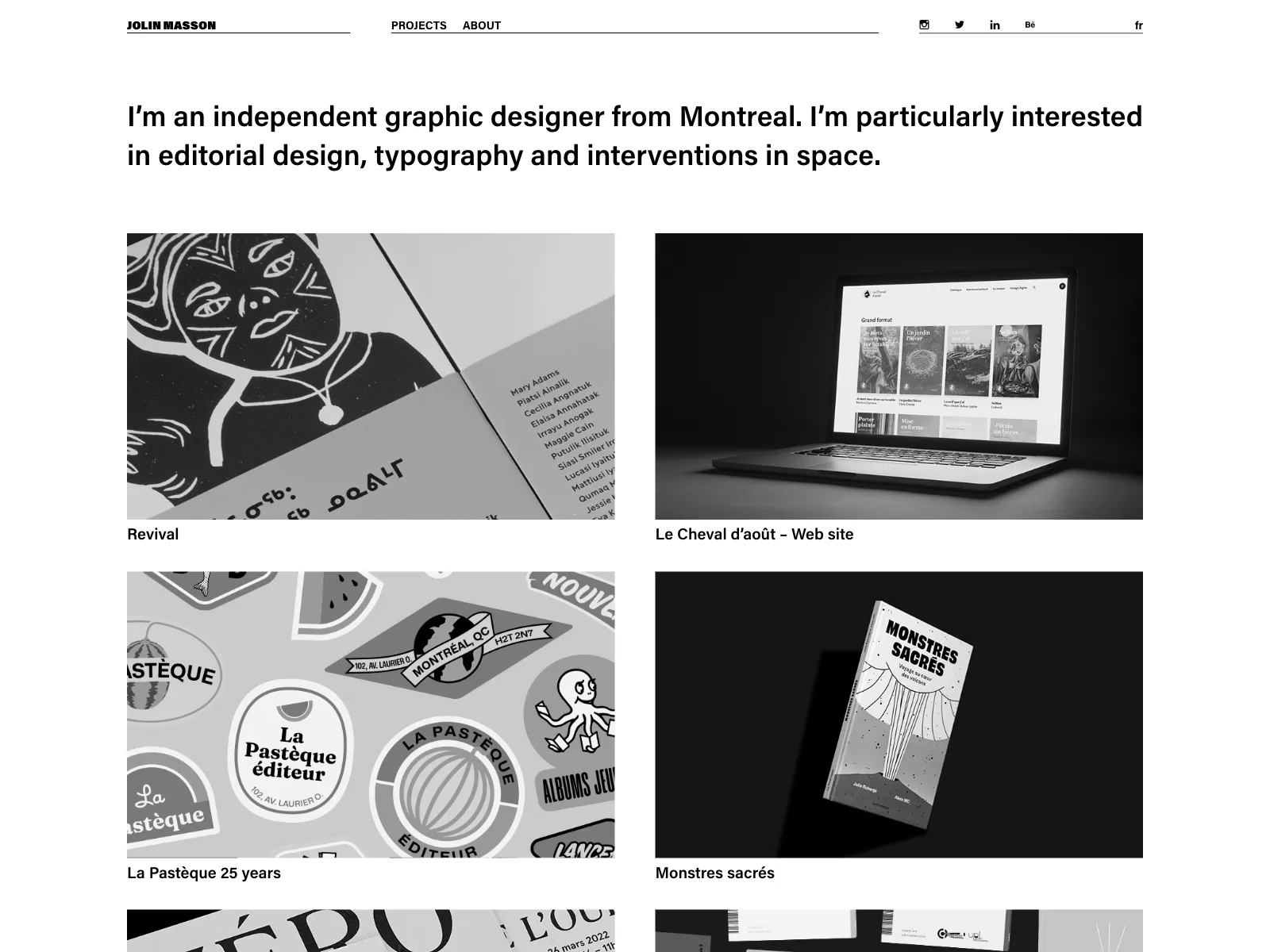 Frontend screenshot of jolinmasson.com