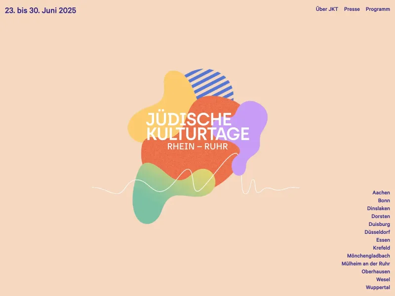 Screenshot of juedische-kulturtage.de