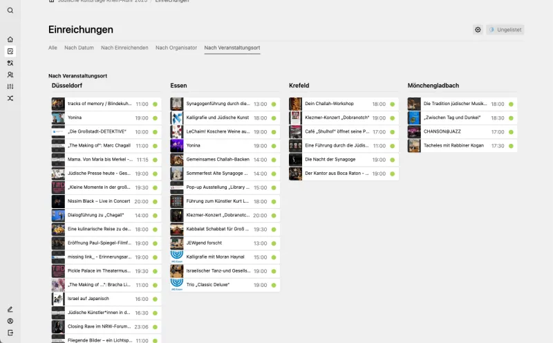 Backend screenshot of juedische-kulturtage.de