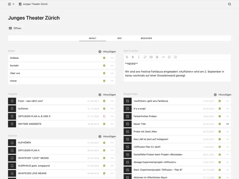 Backend screenshot of labzuerich.ch