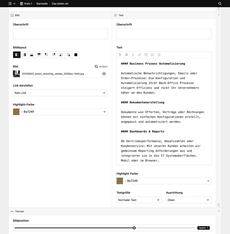 Panel screenshot of kreis1.com