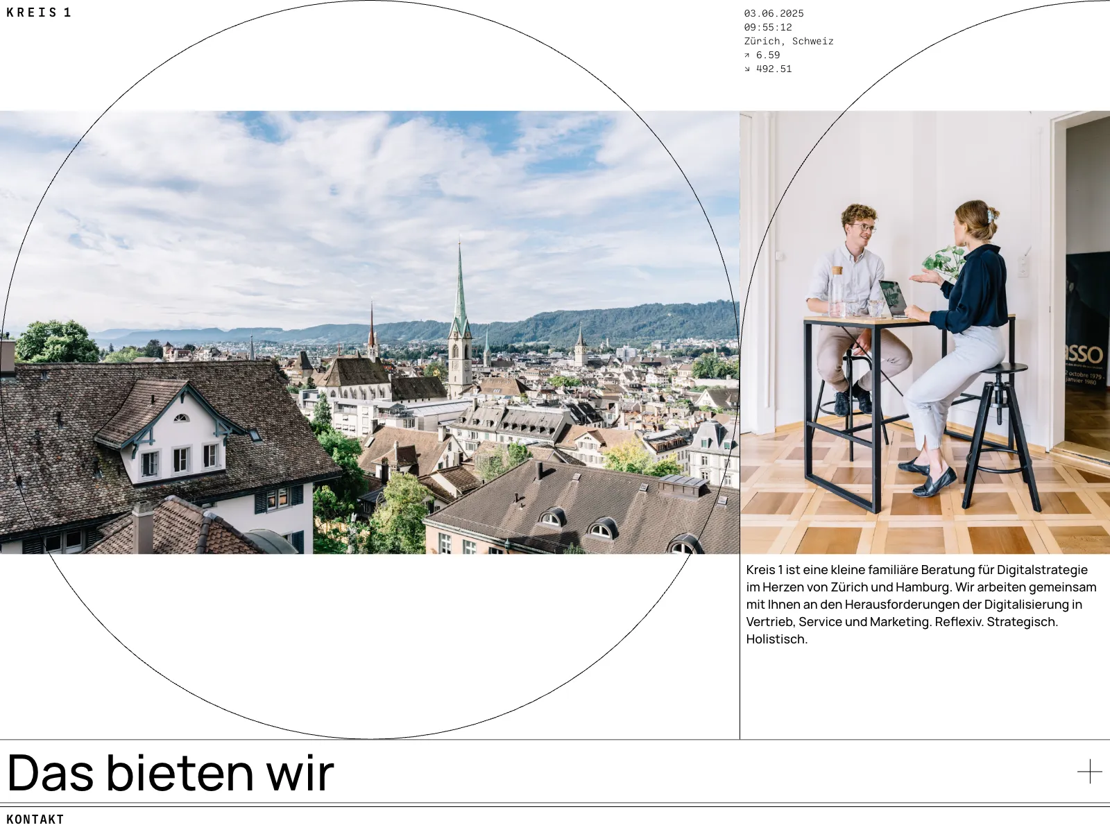 Frontend screenshot of kreis1.com