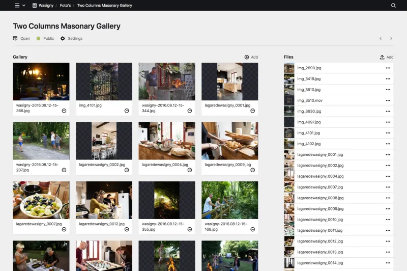 Backend screenshot of lagaredewasigny.com