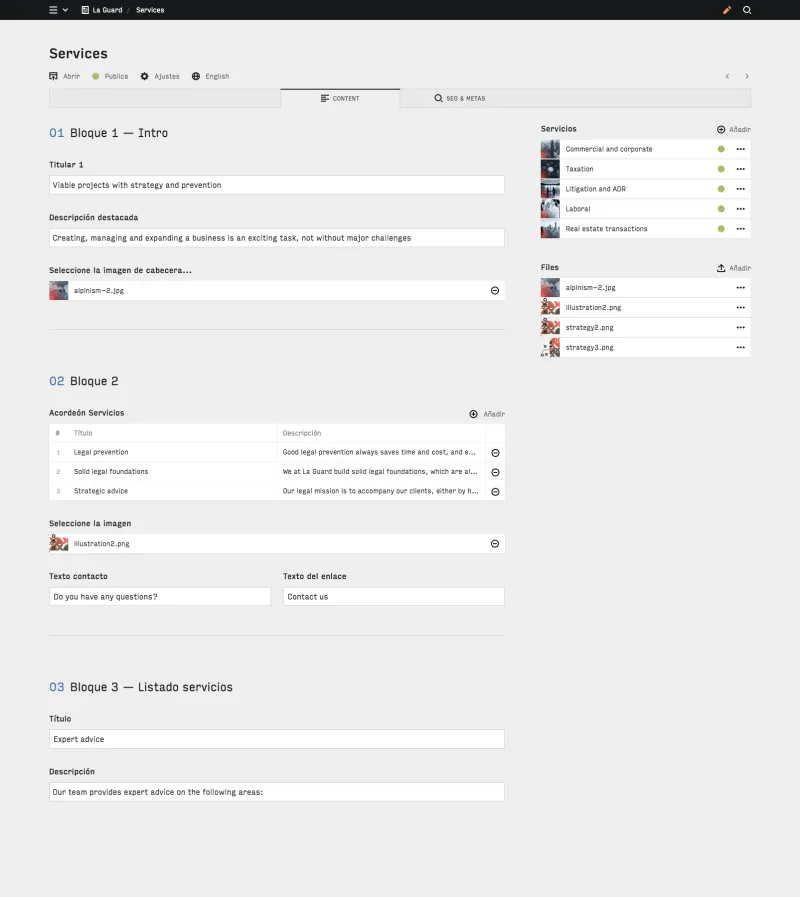 Panel screenshot of laguardlegal.com