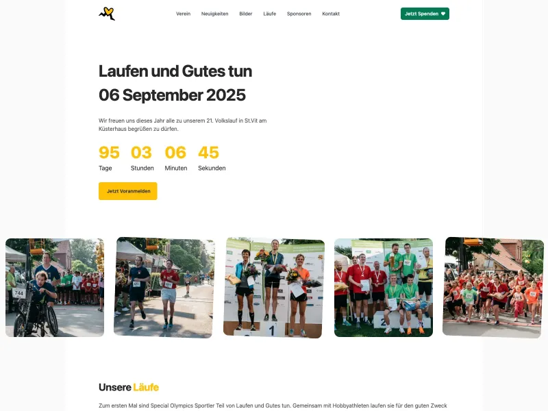 Screenshot of laufenundgutestun.de
