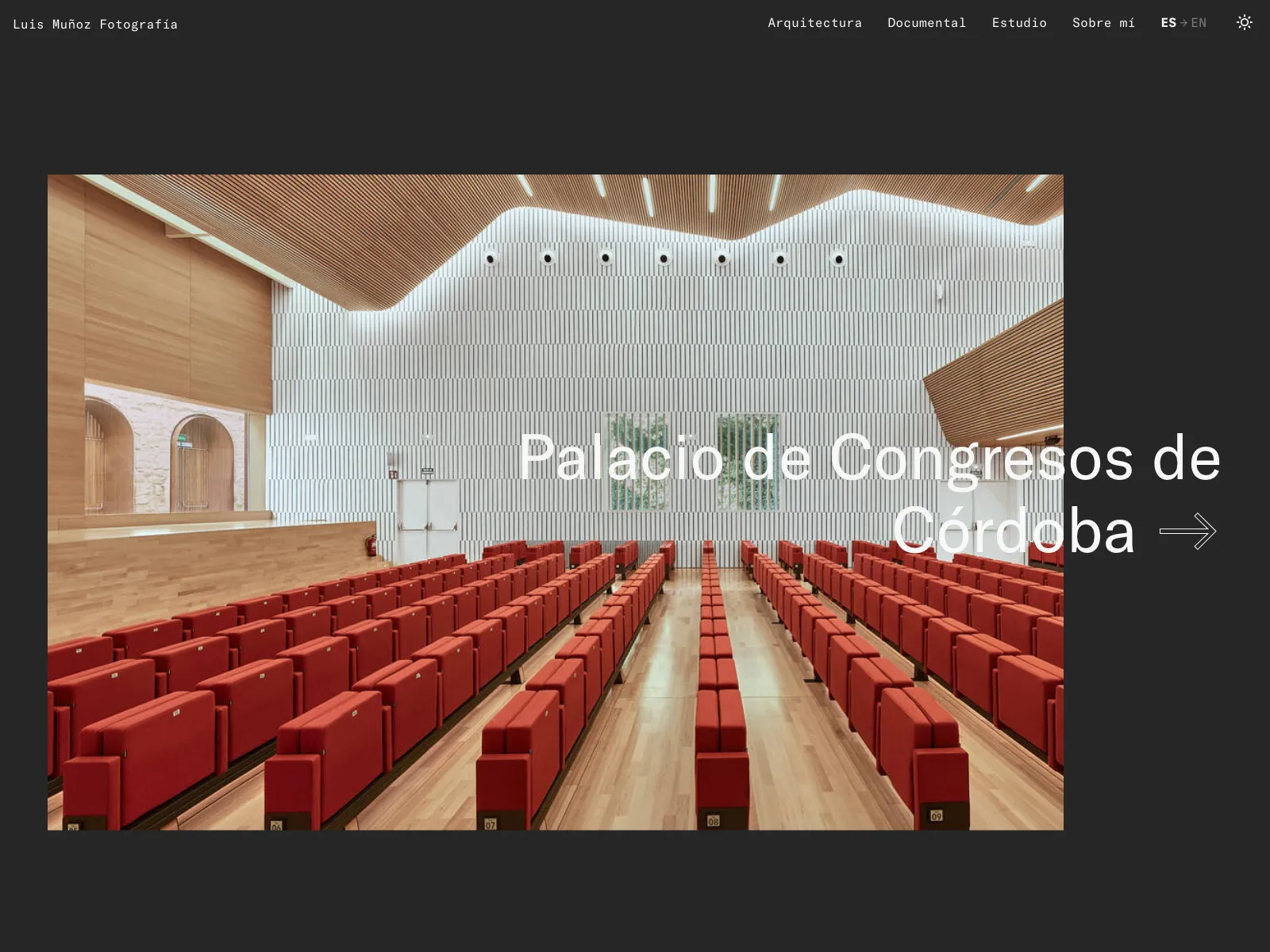 Frontend screenshot of luismunoz.photography