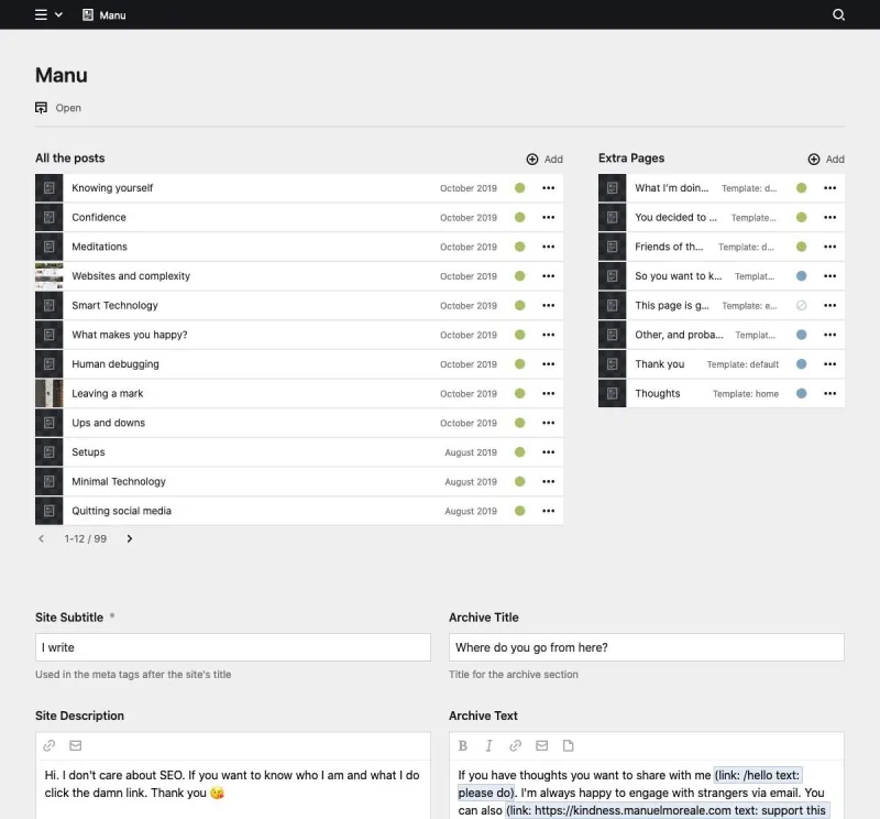 Panel screenshot of manuelmoreale.com