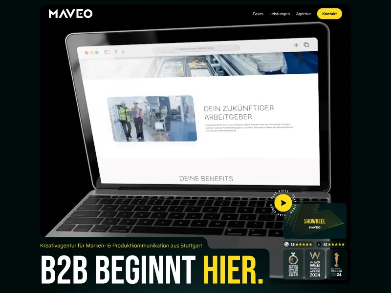 Screenshot of maveo.de