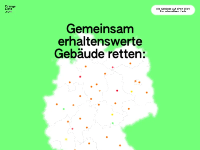 Screenshot of orangeliste.com