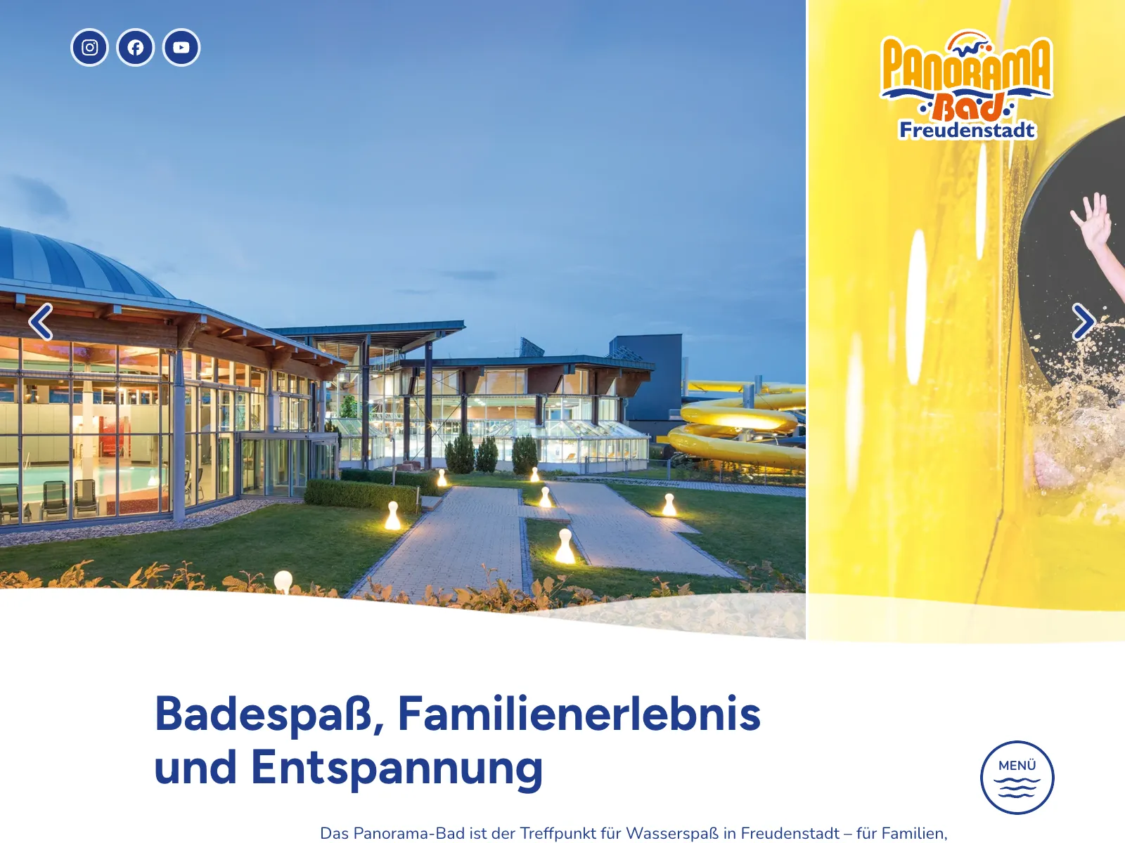 Frontend screenshot of panorama-bad.de