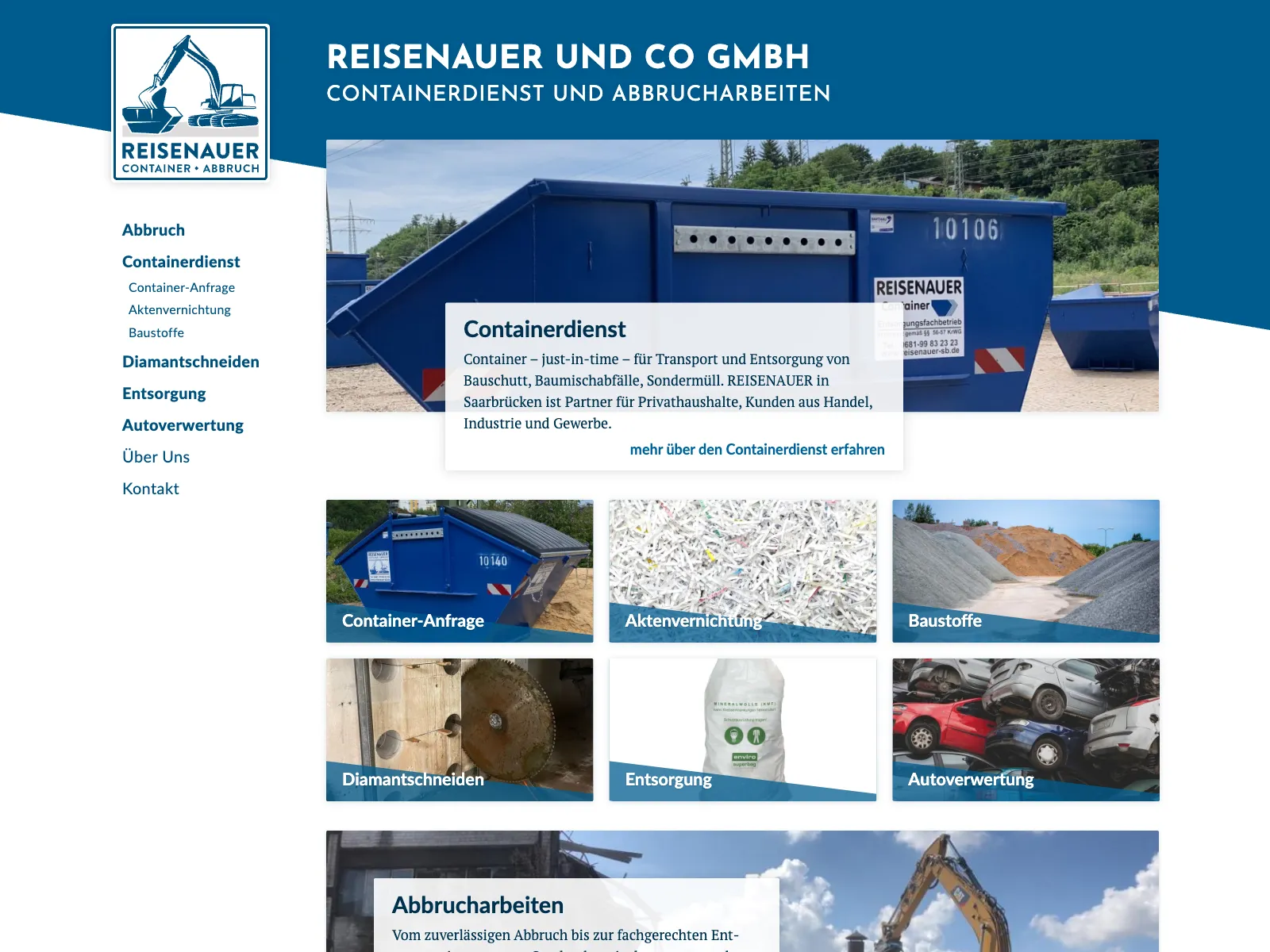 Frontend screenshot of reisenauer-sb.de