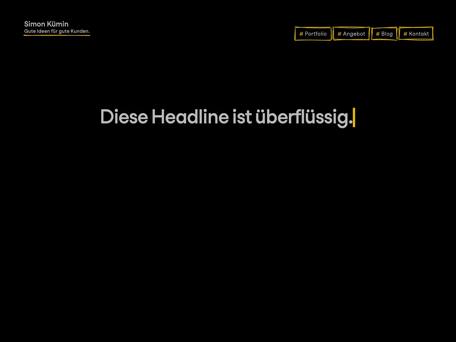 Frontend screenshot of simonkuemin.ch