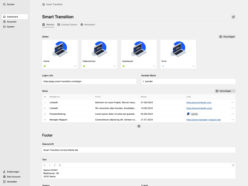 Smart Transition – Backend