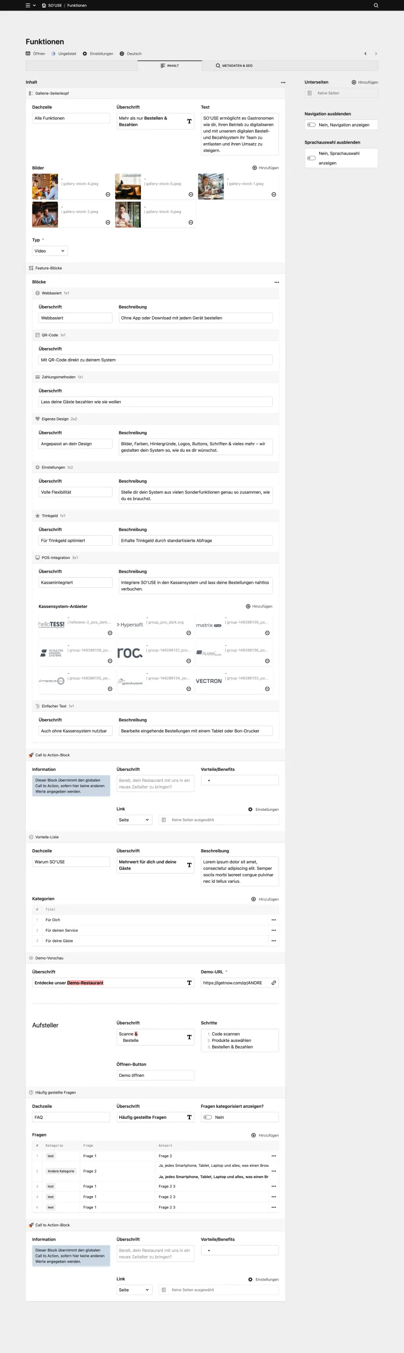 Backend screenshot of so-use.de