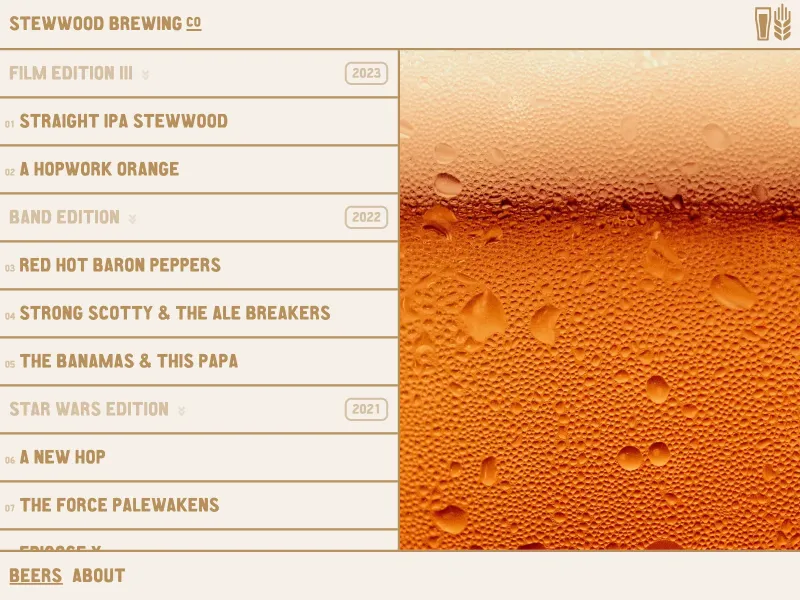 Screenshot of stewwood-brewing.co