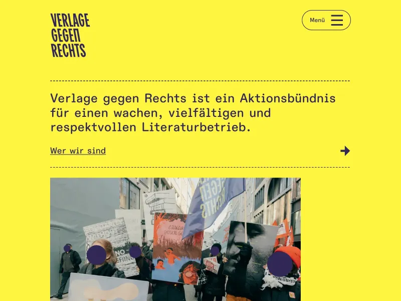 Screenshot of verlagegegenrechts.de