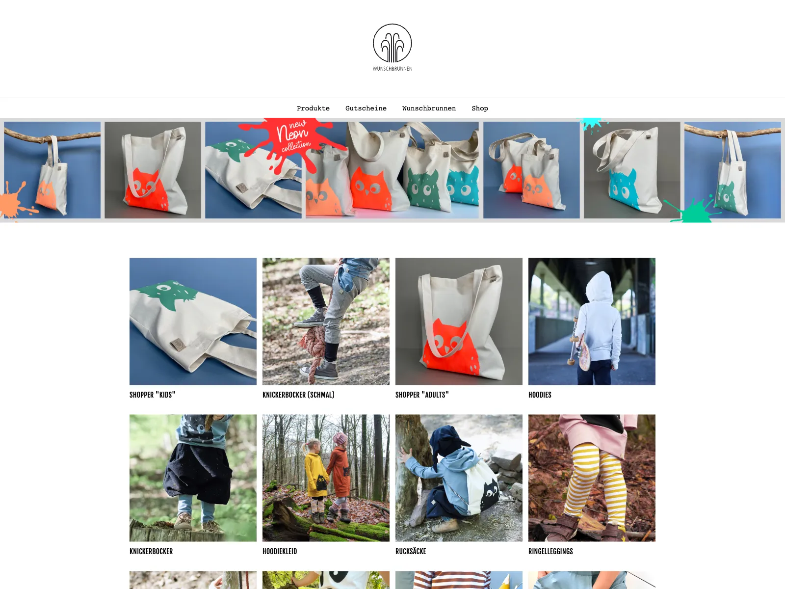 Frontend screenshot of wunschbrunnen.org