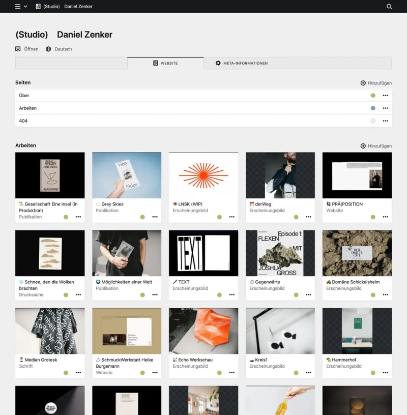 Panel screenshot of zenkerdaniel.de
