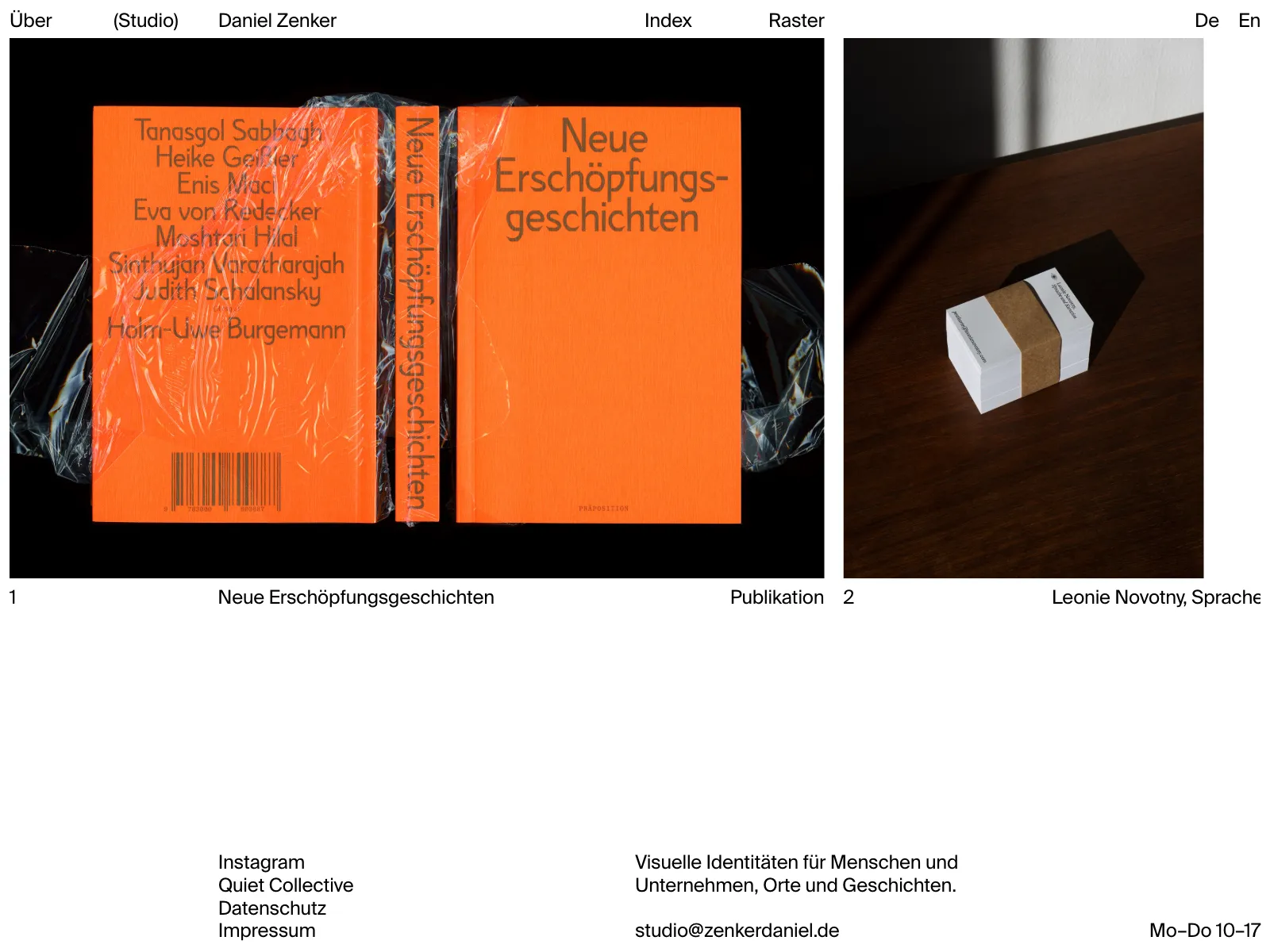 Frontend screenshot of zenkerdaniel.de