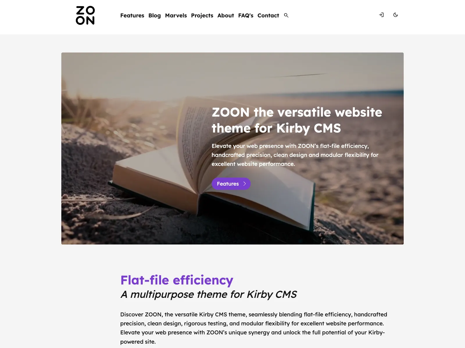 Frontend screenshot of zoon.marcokoedam.com